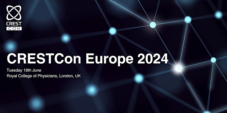 CRESTCon Europe 2024 event banner